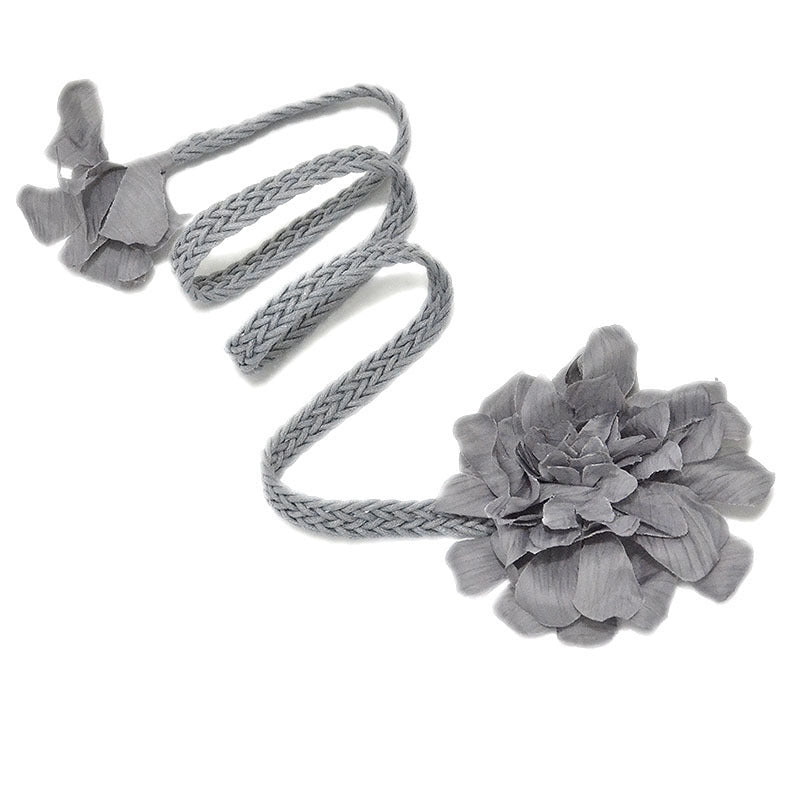 Women's new woven belt flowers