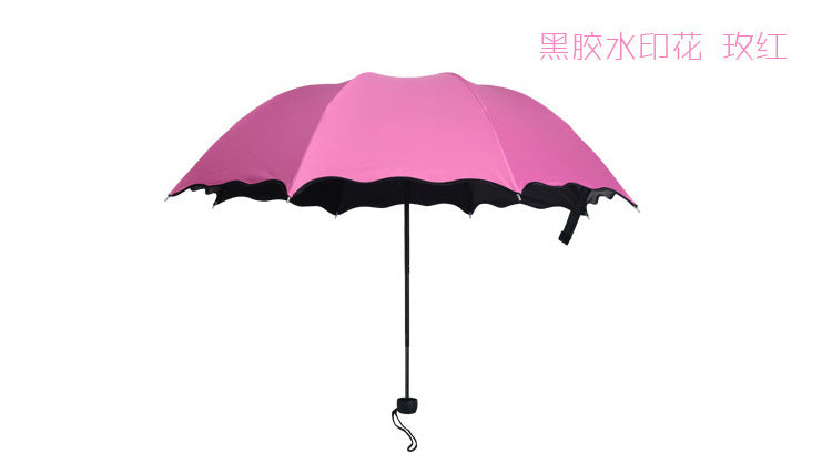 Water-Reactive Flower Umbrella