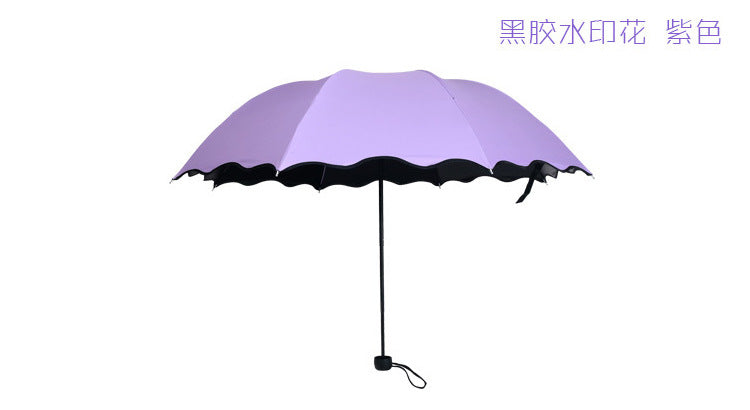 Water-Reactive Flower Umbrella