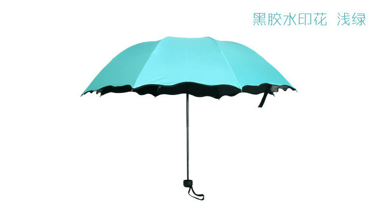 Water-Reactive Flower Umbrella