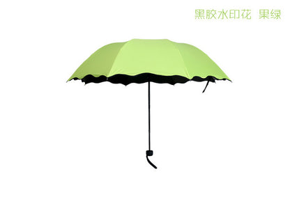 Water-Reactive Flower Umbrella