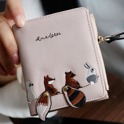 Cute squirrel wallet girl