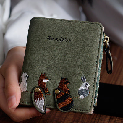 Cute squirrel wallet girl