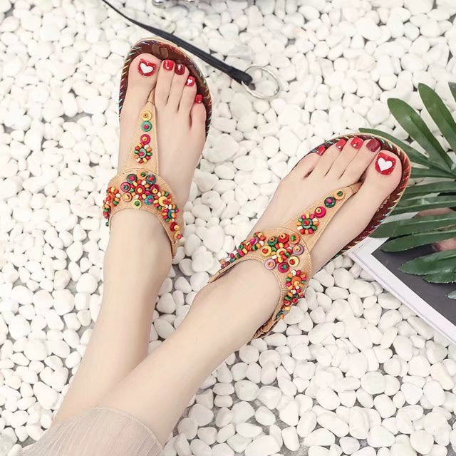 Wholesale Bohemian Beaded Sandals