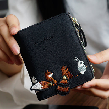 Cute squirrel wallet girl