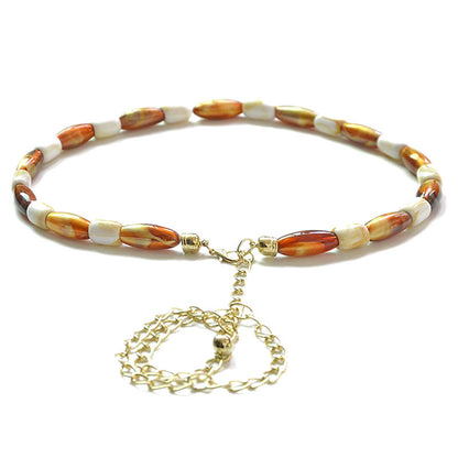 Amber Bead Sailor Dance Waist Chain