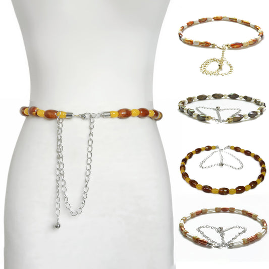 Amber Bead Sailor Dance Waist Chain