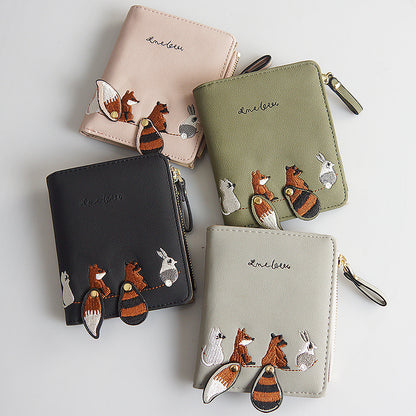 Cute squirrel wallet girl