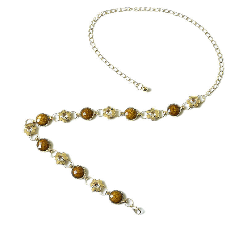 Amber Bead Sailor Dance Waist Chain