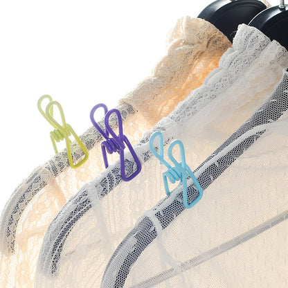 Pack of 10 Colourful Multi-functional Clothes Clamps