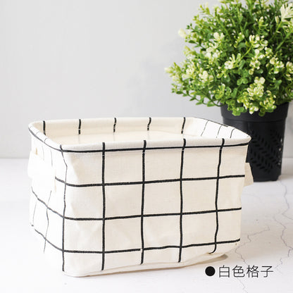 Cotton and Linen Storage Basket