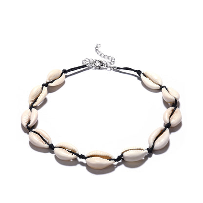 Hand woven shell necklace