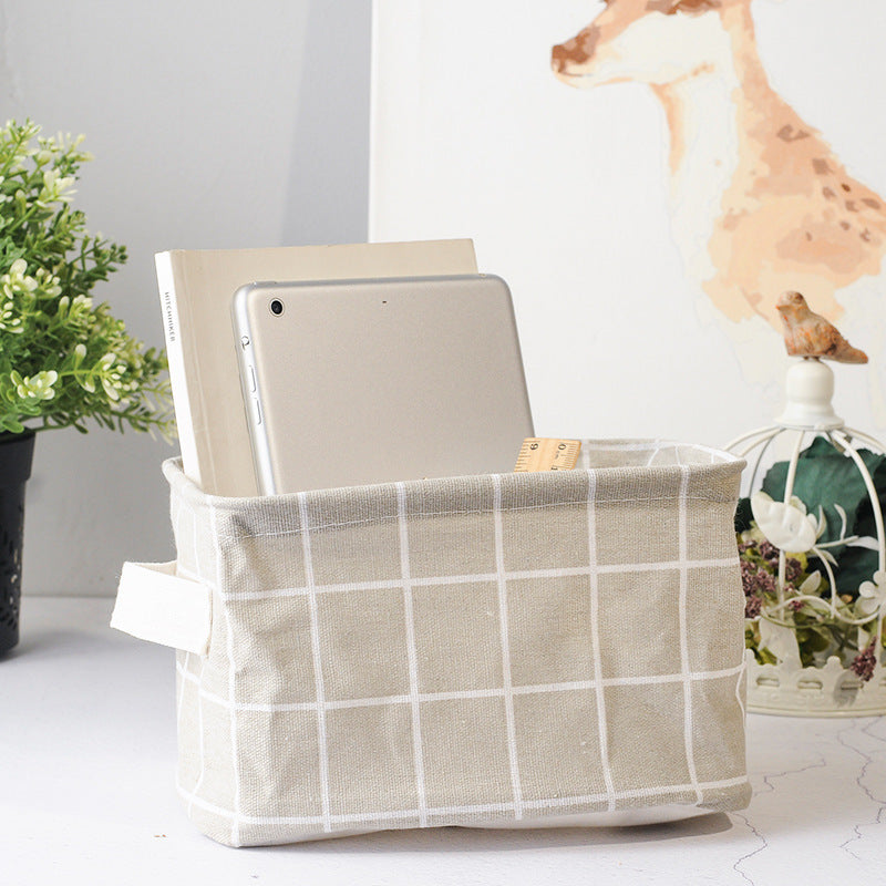 Cotton and Linen Storage Basket