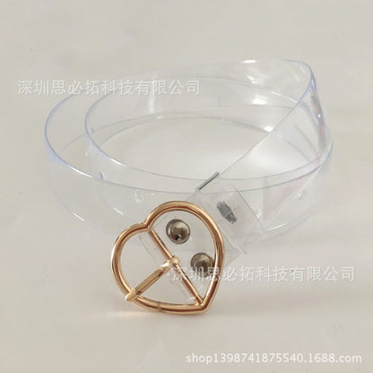 Plastic transparent belt