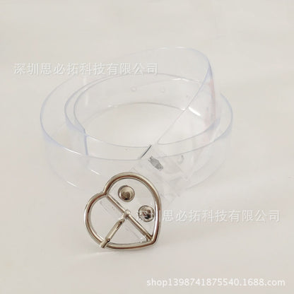 Plastic transparent belt