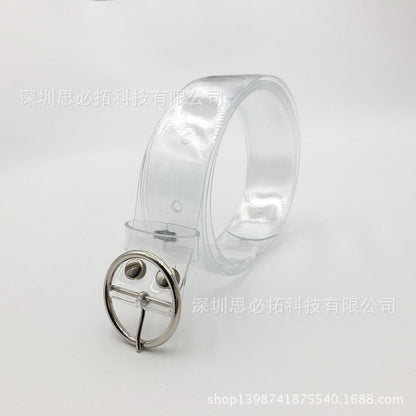 Plastic transparent belt