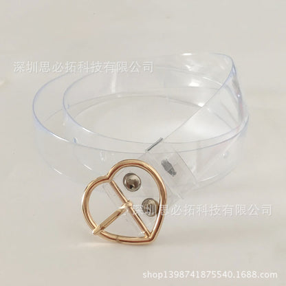 Plastic transparent belt