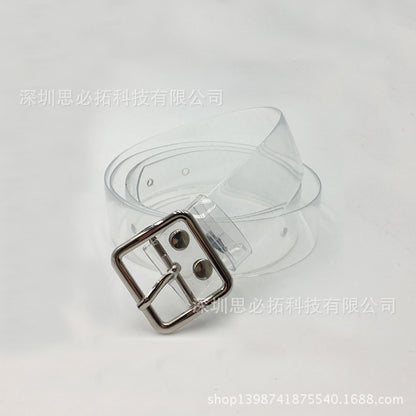 Plastic transparent belt