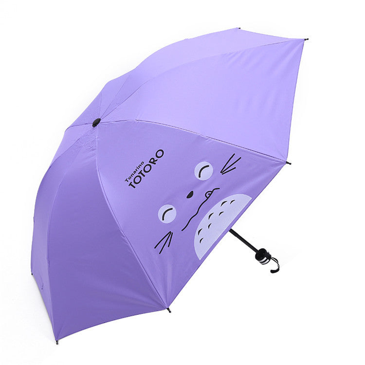 Korean Folding Umbrella Cartoon UV Protection Umbrella