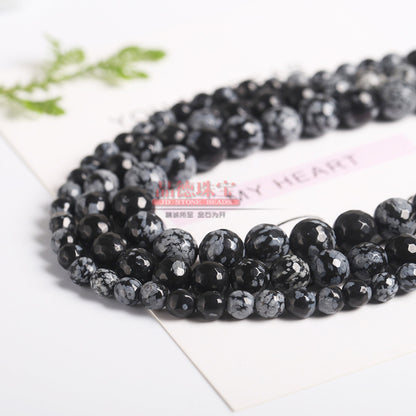 Snowflake stone loose beads DIY bracelet beads