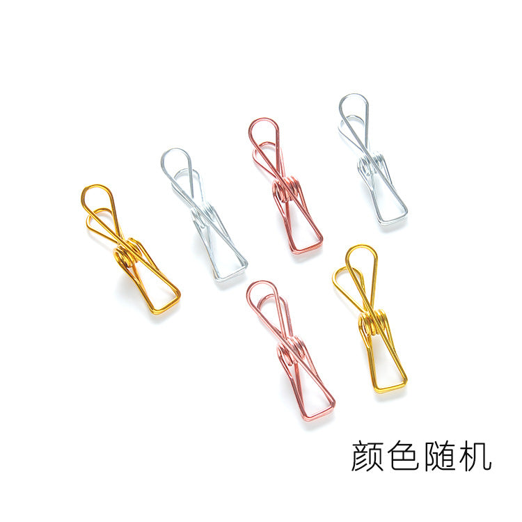 Metal Plated Long Tail Clip Food Sealing Clip