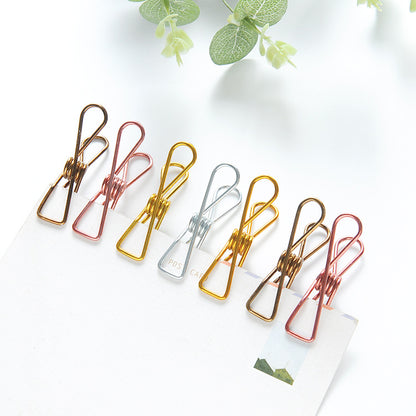 Metal Plated Long Tail Clip Food Sealing Clip