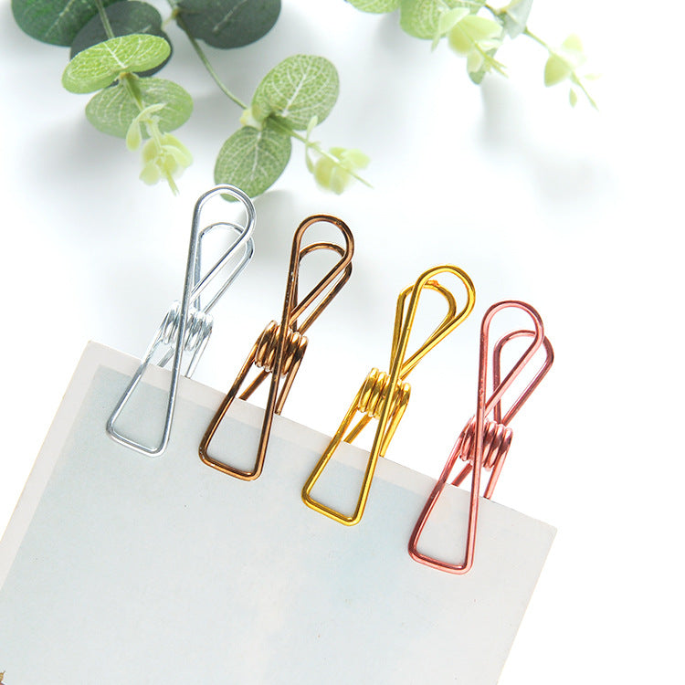 Metal Plated Long Tail Clip Food Sealing Clip