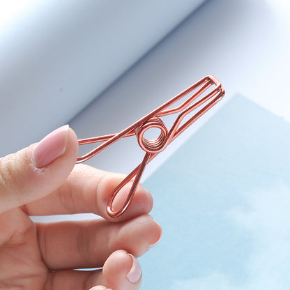 Metal Plated Long Tail Clip Food Sealing Clip