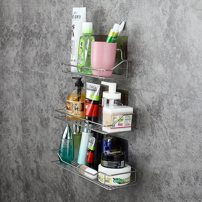 No-Drill Stainless Steel Storage Rack