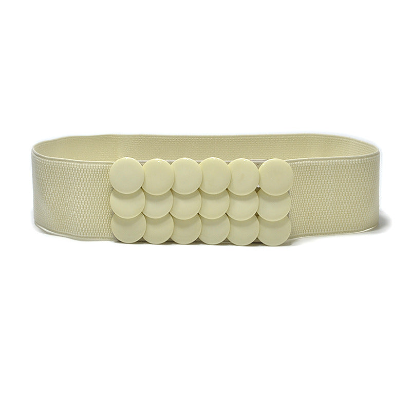 Versatile decorative elastic elastic wide belt