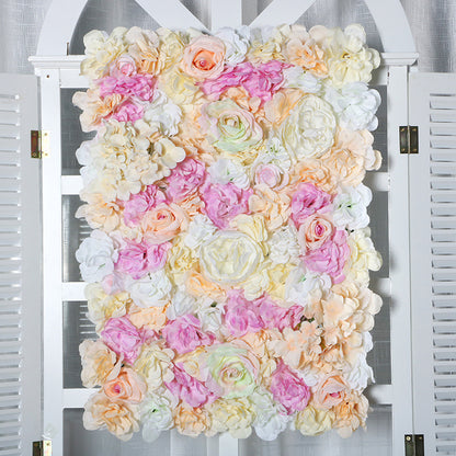 Rose Hydrangea Artificial Flower Wall Wholesale