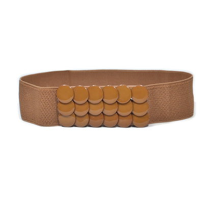 Versatile decorative elastic elastic wide belt