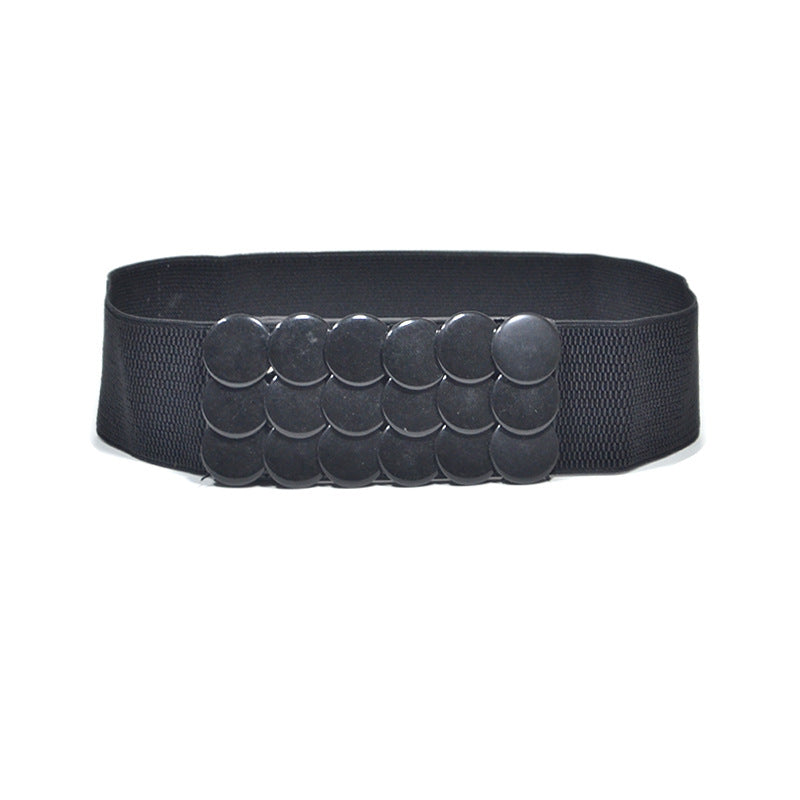 Versatile decorative elastic elastic wide belt