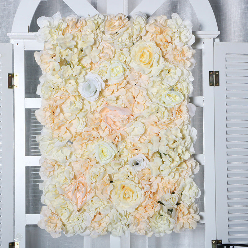 Rose Hydrangea Artificial Flower Wall Wholesale