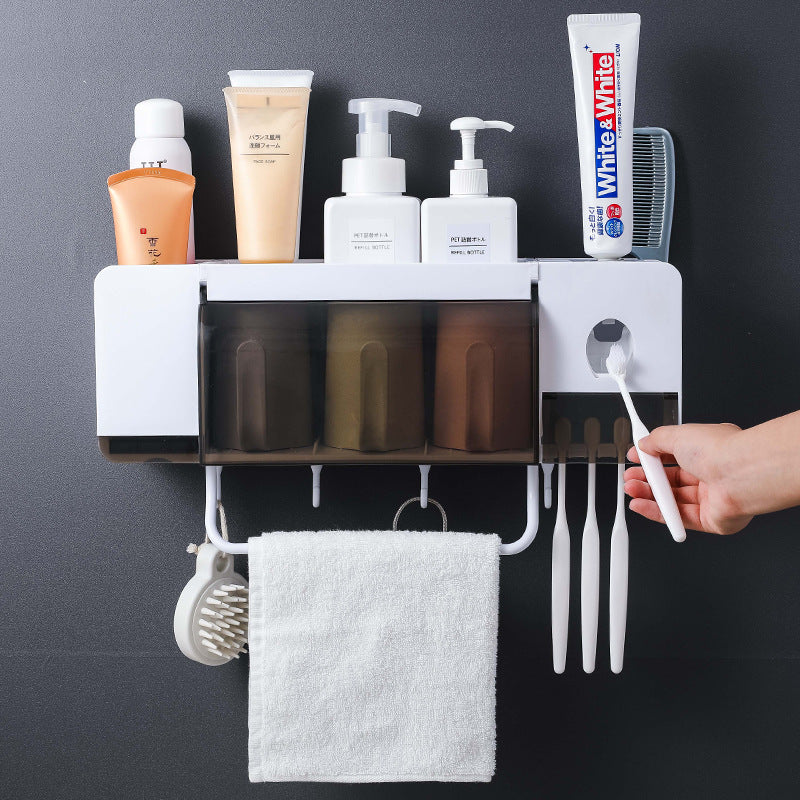 Multifunctional Suction Wall Toothbrush Holder