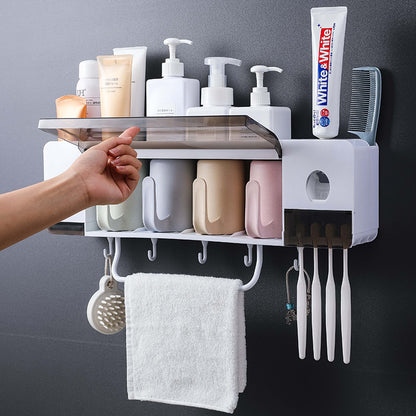 Multifunctional Suction Wall Toothbrush Holder