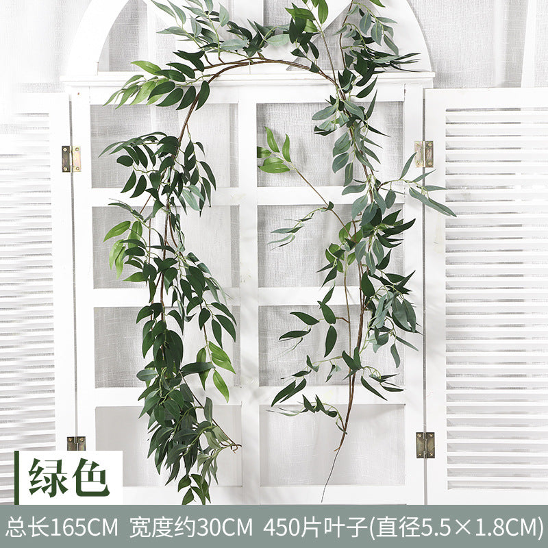 High imitation wicker green plant rattan wholesale