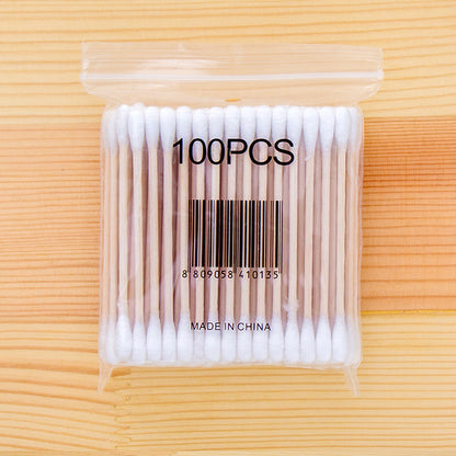 Disposable Cotton Swabs, Double-Ended Makeup Sticks