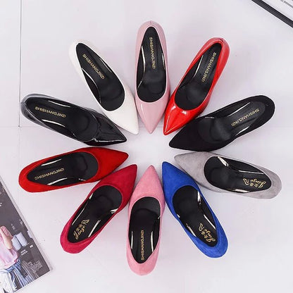 Solid color casual pumps for women