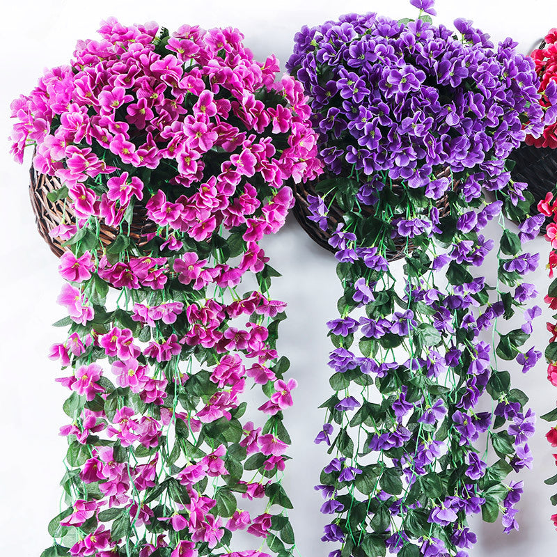 Wall hanging wedding flower strip hydrangea hanging