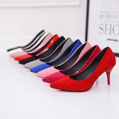 Solid color casual pumps for women