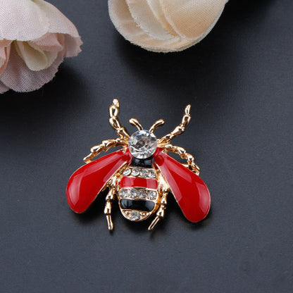 Dripping Bee Brooch Corsage Enamel