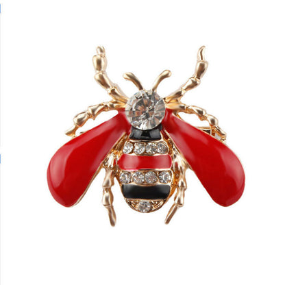 Dripping Bee Brooch Corsage Enamel