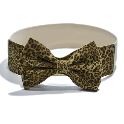 Versatile leopard print decorative waist seal