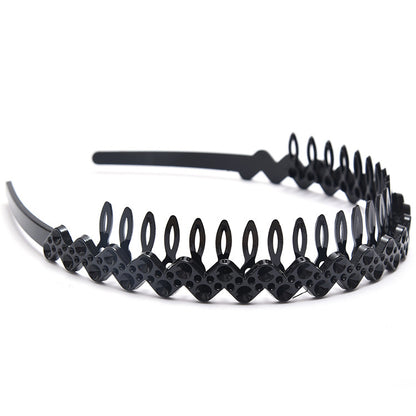 Simple toothed anti-skid rhinestone headband