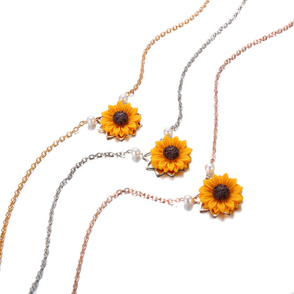 Collar de girasol personalizado 