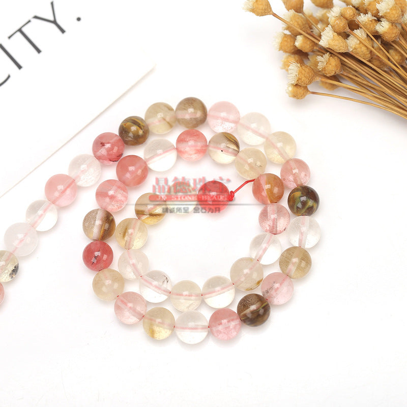 Synthetic watermelon red crystal loose beads