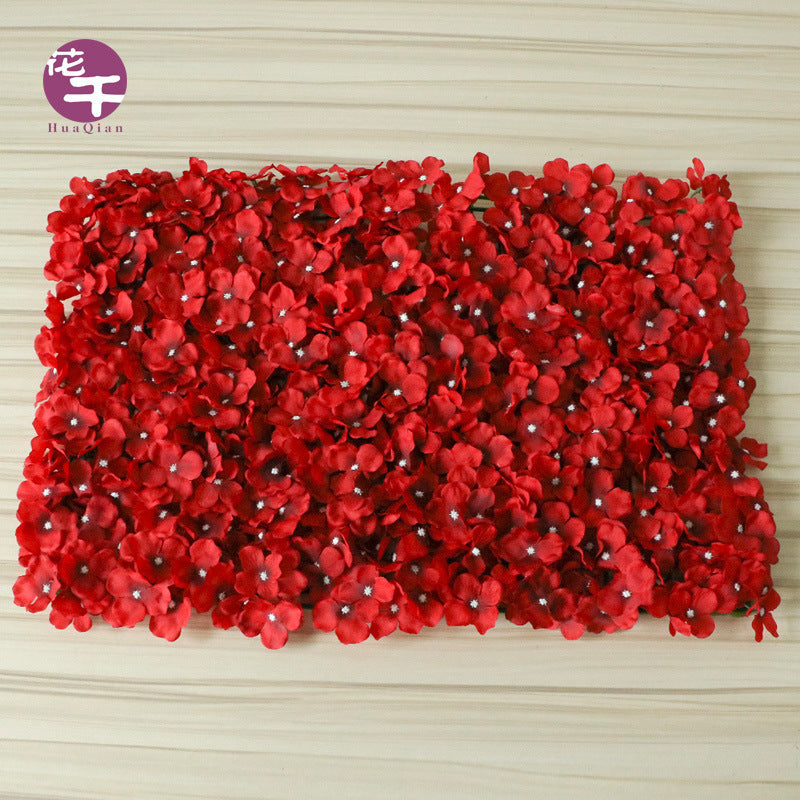 Rose Hydrangea Artificial Flower Wall Wholesale