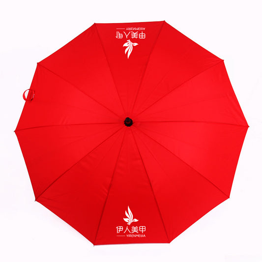 Hongfu Large Umbrella Automatic Straight Handle Umbrella