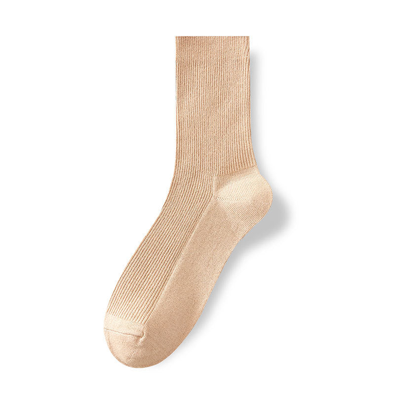 Japanese Style Cotton Double Needle Women's Slouch Socks